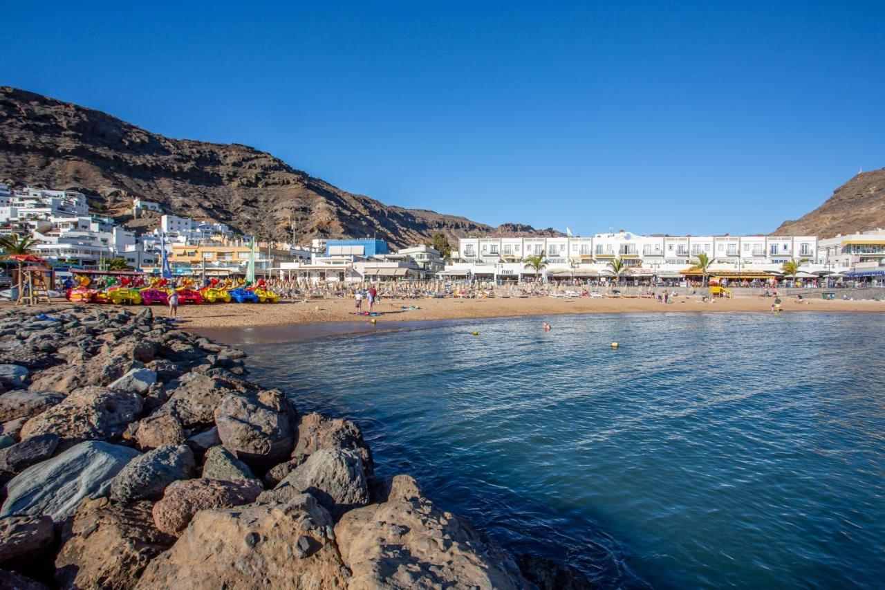 Ribera Del Puerto - Luxe Apartement With Great Terrace And Sea View Puerto De Mogan Bagian luar foto