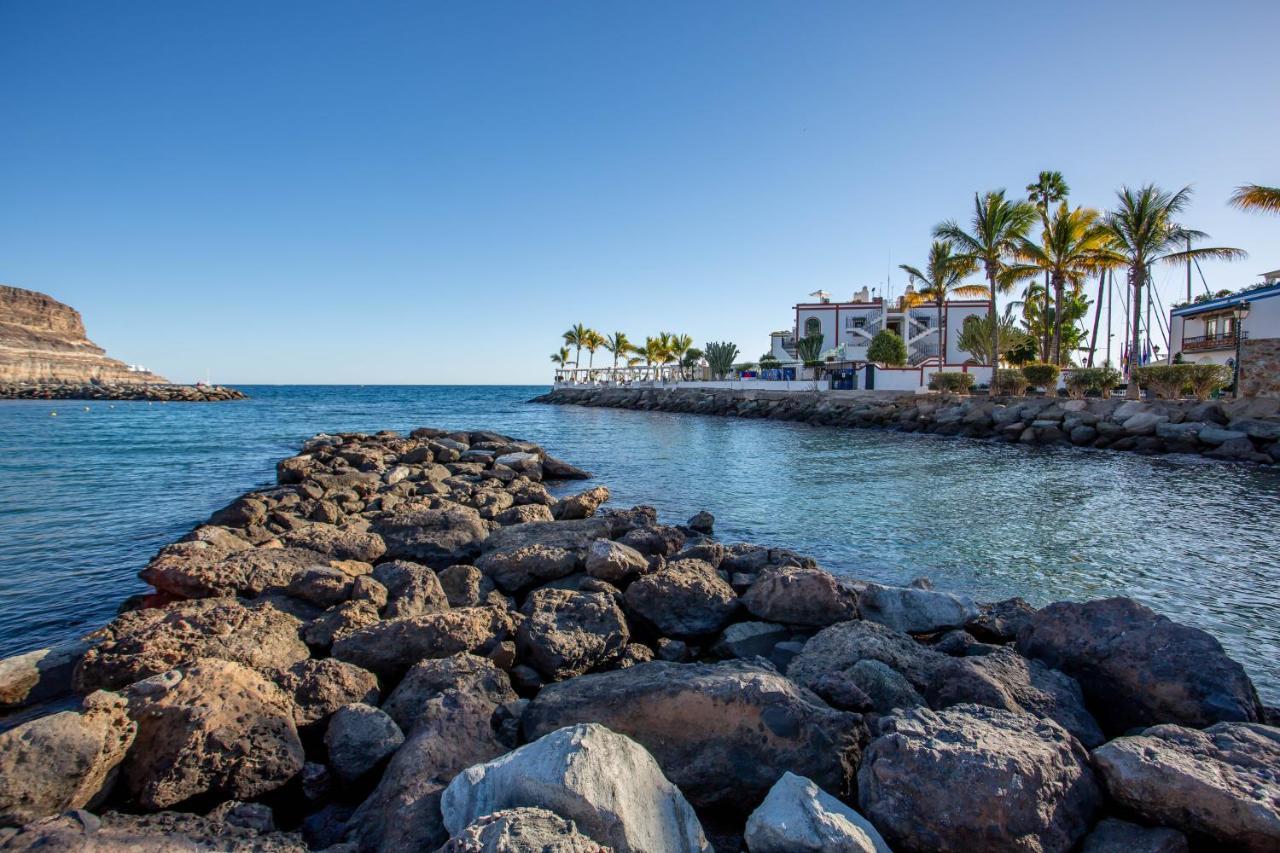 Ribera Del Puerto - Luxe Apartement With Great Terrace And Sea View Puerto De Mogan Bagian luar foto