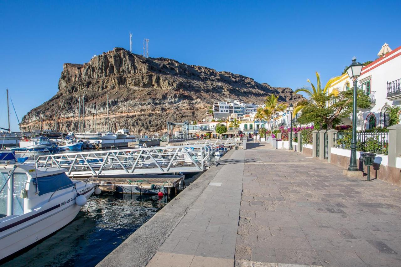 Ribera Del Puerto - Luxe Apartement With Great Terrace And Sea View Puerto De Mogan Bagian luar foto