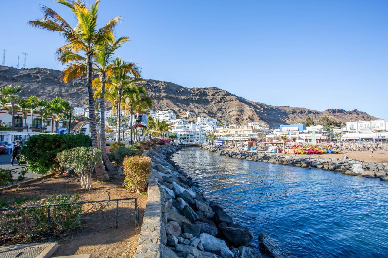 Ribera Del Puerto - Luxe Apartement With Great Terrace And Sea View Puerto De Mogan Bagian luar foto